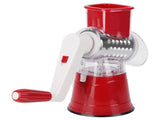 Hand Crank Vegetable Cutter Rotatable Fruit Grater Shredder Cutter Kitchen Accessory for HomeRed V1294-YM0901-3113210163611