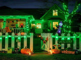 LED White Christmas Lights Outdoor, String Lights Plug in Extendable, 8 Modes Christmas Tree V1107-124-73533-GRN-30M300