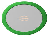 Kahuna 16ft Trampoline Replacement Safety Pad and Net Round 12 Poles Green TRP-PNO-1612-GN