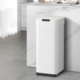 Devanti 50L Sensor Bin Motion Rubbish Bins Kitchen Automatic Trash Can White SB-D-50-K250-WH