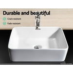 Cefito Bathroom Basin Ceramic Vanity Sink Hand Wash Bowl 48x37cm White CB-037-WH