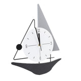 Wall Clock Modern Simple Quiet Sailboat Clock for Home Living Room Dining Room Decoration V1294-YM0901-3115250011211