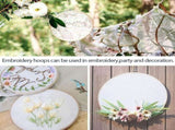 Embroidery Hoop Set Bamboo Circle Cross Hoop Ring 4 inch to 10 inch for Embroidery and Cross V1192-AZ-W-17597