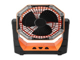 Camping Fan with Light Portable Collapsible 8000 MAh USB Rechargeable Battery Powered Tent Fan for V1294-YM0901-3113240120711