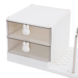 Desk Organizer with Bookends Desktop Storage Box Multi Functional Desk Shelf Organizer for Home V1294-YM0901-3117250168411