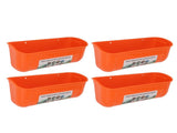 4pcs Large Chicken Feeder Feed Trough with Clips Hanging Fence Feeders for Goat Duck Goose Livestock V1294-YM0901-3111240029114