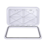 606 x 353mm White Boat Access Hatch Marine Deck Inspection Lid for Boat, Yacht & RV Use V63-952881