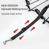C-Handle Transparent Pet Umbrella with Adjustable Leash Strap Hands-Free Rain Protection for Small V1341-ZY-3ZGYCXAC-TRANSPARENT