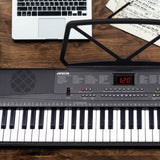 Karrera 61-Key Electronic Piano Keyboard 75cm with Stand - Black EKB-61-K33-STD