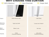 2 Pack White Blackout Curtains for Bedroom, Thermal Insulated Rod Pocket Drapes for Light Blocking V1189-LC-AMZ-00229