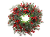 1pcs Winter Berry Wreath Christmas Tree Wreath Christmas Artificial Wreath Artificial Christmas V1263-JX-1620