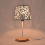 Small Lamp Shade Clip on Bulb, Metal Lampshade with Pattern of Trees for Table Chandelier Wall Lamp V1192-AZ-W-22846