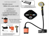 Outdoor Shower Kit Camping Shower Pump Full Screen Digital Display 7800mah Upgraded Low Noice V1308-DSZKI-1087
