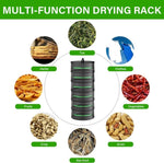 6-Layer 120cm Foldable Herb Vegetable Fruit Drying Dehydrating Rack Mesh Hanging Dryer V324-DRACK-6L