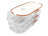 3 Layer Automatic Rolling Egg Storage Box Egg Organizer Egg Storage Container with Lid for V1294-YM0901-3118240203712