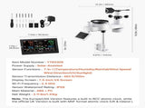 7-in-1 Wireless Weather Station, 190.5 mm VA Display, Solar Powered Outdoor Sensor, Rain Gauge, V952-TYNQXZWX75AA08QNY001V3