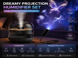 2-piece Bedroom Atmosphere Bundle Black Ultrasonic Aroma diffuser Humidifier & Dreamy Butterfly and V888-ELOSUNG53468