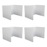 4pcs Classroom Privacy Shields Easy to Clean Quick Installation Plastic Desk Divider Boards for V1294-YM0901-3117230280611