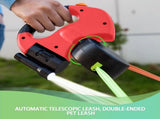 Double Head 10 ft Retractable Dog Leash with Integrated Waste Bag Dispenser Flashlight 360&degTangle V1259-DP01-A-3534