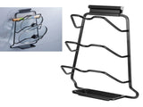 Black Wall Mounted Pot Lid Storage Rack Cutting Board Stand Organizer Kitchen Accessory V1294-YM0901-3118200193112