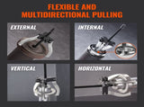 Gear Puller Set, 3" and 7" Puller Kit, 3 Jaw Gear Bearing Flywheel Pulley Removal Tool, 2 or 3 V952-ZSLMJ237INCH3C9JFV0