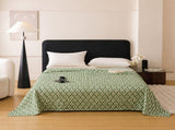 Green Diamond Pattern Bamboo Fiber Summer Cooling Blanket 150200cm for Bed Sofa Air Conditioned V888-ELOSUNG54964-5