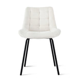 Artiss 2x Dining Chairs Velvet Tufted Kitchen Lounge Cafe Accent Chair Beige DINC-K-799-BGX2