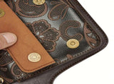 Printed Handmade Multi-functional Waist Bag Adjustable for Chest Bag Use, Retro Print Multi-buckle V1232-YHKB001