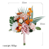 Wedding Bridal Bouquets, Artificial Bridal Bouquet, Romantic Bridal Holding Flowers, Handmade V1192-AZ-W-11567