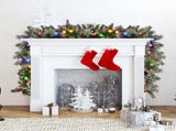 Christabelle 2.7m Snowy Christmas Garland with LED Coloured Baubles Lights Tree Decoration Orna 112_SENCR105