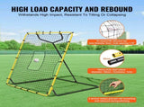 Baseball And Softball Rebounder Net, 4 x 4.5 Feet PitchBack Baseball Nest for Pitching and Fielding V952-BQHDWPWJDKD41TLV7V0