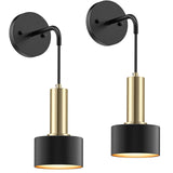 Battery Operated Sconce Set of 2, Dimmable RGB Sconce with Remote Indoor Battery Powered V1171-CB-WLPD-CU-B-RGB-BO2