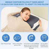 Side Sleeper Neck Pillow Odor-Free, Light Beige Friendly Design, Comfortable Sleep Posture, V1106-HDZ001