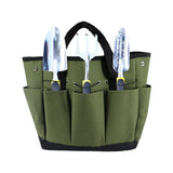 Garden Tool Bag With 9 Pockets Sturdy Oxford Cloth Gardening Tote Organizer For Home Yard Lawn 34W X V1189-LWWAL-20260327-04576