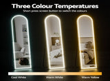 Embellir LED Full Length Mirror Floor Dressing Mirror 160cm MM-E-WALL-ROU-LED-160