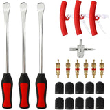 Tire Lever 23 Suits, 3 Tire Levers, 3 Wheel Rim Protectors Tool Kit 10 Tire Valve Caps And Caps For V1188-MS-227-0389