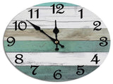 Wall Clock, Gray Silent Wall Clocks Battery Operated Non Ticking, Vintage Rustic Coutry Style Clock V1189-LWWAL-20260325-00005
