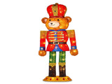 Christabelle 1.47m Teddy Bear Nutcracker Christmas Light Up Display LED Outdoor Indoor Xmas Yar 112_SHE208