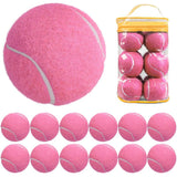 12 Pack Soft Training Tennis Balls, Low Pressure Pract Balls for Daily Training - Pink V1308-DSZKI-325-1