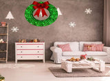 Christmas wreath outdoor decoration, small Christmas wreath plugin, suitable for doors, windows, V1192-AZ-W-0080