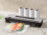 Devanti Food Vacuum Sealer Machine Sealing Cutter 4 Modes Storage Bags 4 Rolls FVS-32-BAG-15X2