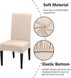Dining Room Chair Covers, Set of 4 or 6, Stretchy, Removable, Washable, Chair Covers, Decorative V1237-ZY-203-4301