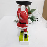 Christmas Snowman Treats Holder Santa Holding Tray Fruit Bowl Rack Resin Home Party Food Snack V1294-YM0523-10317070