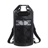 Roll-Top Backpack Dry Bag with Handle for Fishing Boating and Camping Black - L V1308-DSZKI-275-3