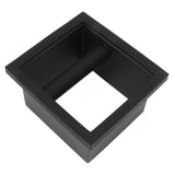 Coffee Ground Knock Box Square Bottomless Black Rubber PTFE Steel Residue Box for Cafe V1294-YM0626-3118230004311