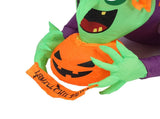 4.43ft Witch Broke Out From Window Inflatable Decoration Built in LED Light Outdoor Props Blow Up V1294-YM0901-3115240073312