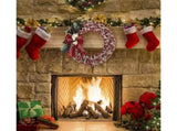 Christmas Wreath, Faux Linen Tree Wreath, Hanging Decorations, Artificial V1263-JX-1687