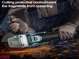 Brushless Cordless Angle Grinder With 2x Li-ion Battery Charger 125mm Combo Kit V201-LI0125BU8AU2