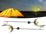 2Pcs Warm White Light Solar Light Iron Hollow Courtyard Night Lighting Decorating Lamp V1294-YM0901-3111200239411