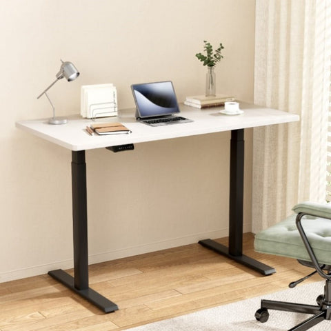 Artiss Standing Desk Motorised Dual Motor White 140CM HASD-268-BKDF-WHDB-140